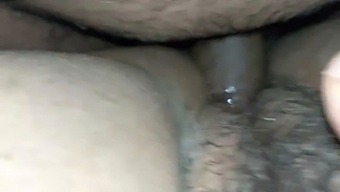 Sexy Wife Gets Her Hairy Pussy Pounded In Open Legs Position