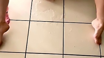 Young And Beautiful Woman Indulges In Self-Pleasure And Female Ejaculation In Her Living Room, Presenting Herself As A Willing Partner For Sexual Encounters