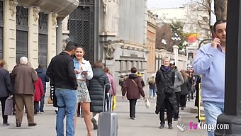 Nuria Millan, A Novice Spanish Beauty, Enjoys Seducing Strangers On The Street For Intense Sexual Encounters!