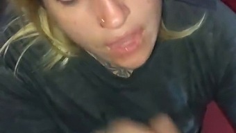 Deep Throat Blowjob Leads To Facial Ejaculation On Pretty Girlfriend'S Face