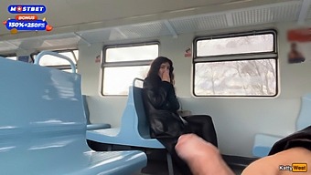 A Man Who Is A Stranger Assists Me To Climax On A Public Train And Then Goes Around The Train Carriages With Cum On His Face – A Cumwalk.