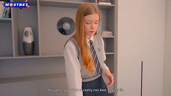 A School Principal Catches A Red-Haired Student On A Webcam Site. Choose Between Punishment Or Rough Sex.