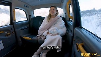 Beautiful Model In Sexy Lingerie Gets Rough Sex From The Taxi Driver